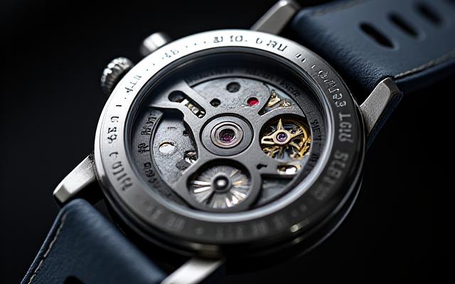 都会の探検家 自動巻き時計の裏蓋、ムーブメントが見えるサファイアクリスタルウィンドウ